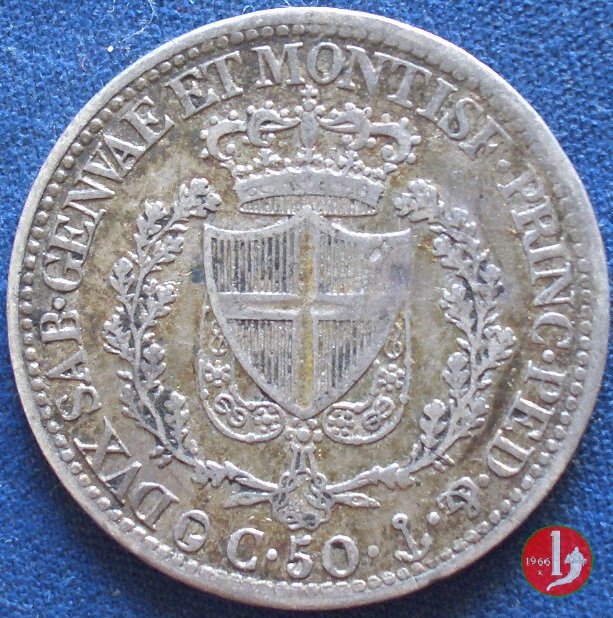 50 centesimi 1827 (Genova)