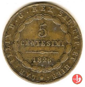 5 centesimi 1826 (Torino)