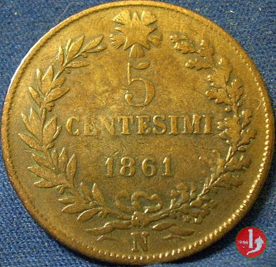 5 centesimi 1861 (Napoli)