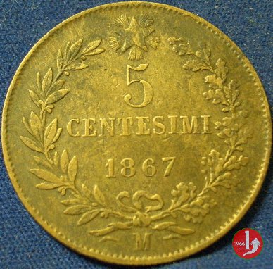 5 centesimi 1867 (Milano)