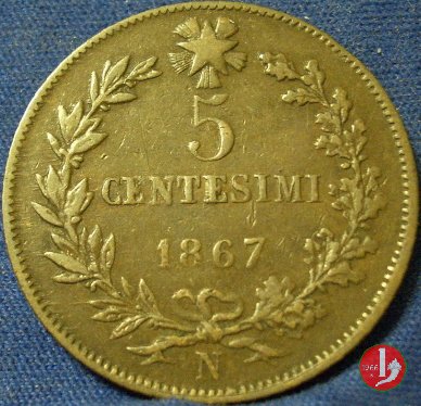 5 centesimi 1867 (Napoli)