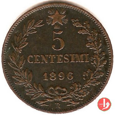 5 centesimi 1896 (Roma)