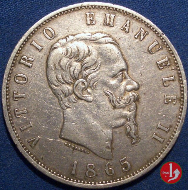 5 lire o scudo 1865 (Napoli)