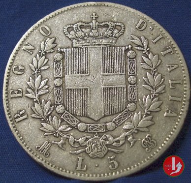 5 lire o scudo 1872 (Milano)