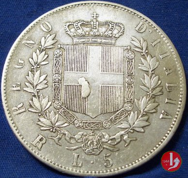 5 lire o scudo 1878 (Roma)
