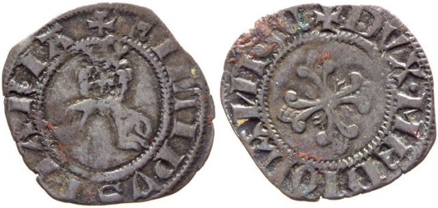 Denaro (tipo con velo annodato) 1412-1447 (Milano)