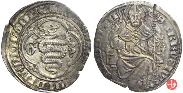 Grosso o Pegione (tipo con biscione) 1395-1402 (Milano)