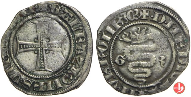 Sesino (tipo con croce e Biscione) 1395-1402 (Milano)