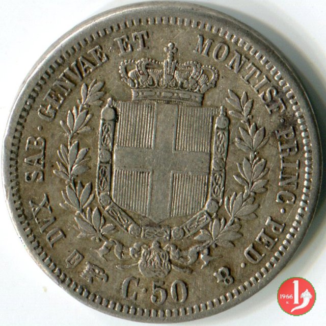 50 centesimi 1856 (Torino)