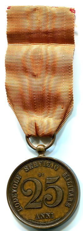 Premio per 25 Anni di Servizio Militare -181 1834 (Napoli)