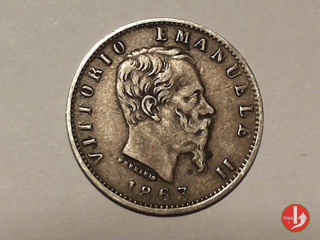 20 centesimi valore 1863 (Torino)