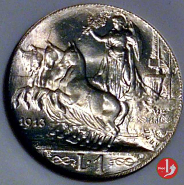 1 lira quadriga veloce 1913 (Roma)