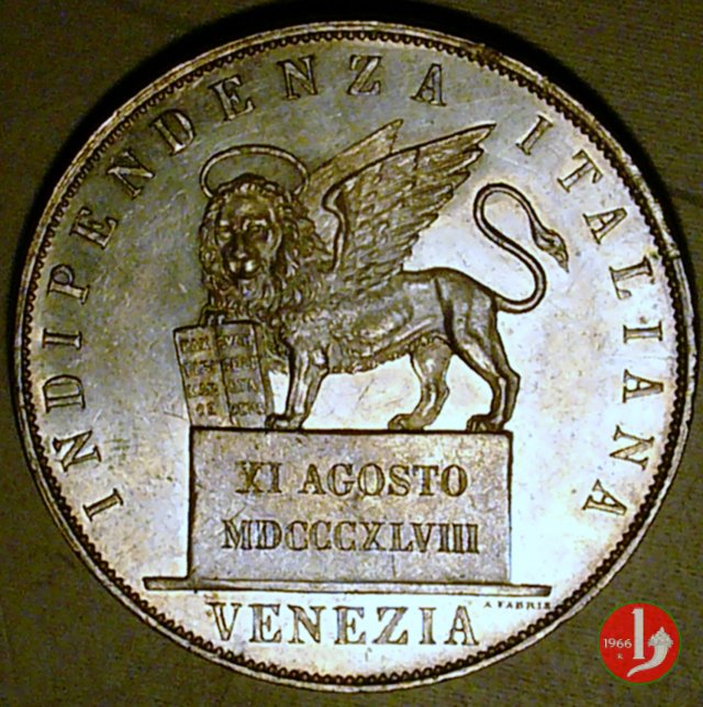 5 lire 11 agosto 1848 1848 (Venezia)