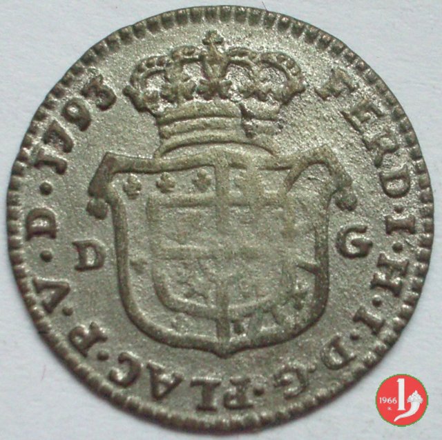 1/4 di lira di Piacenza 1793 (Parma)