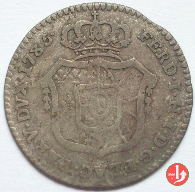 Mezza lira di Piacenza 1785 (Parma)