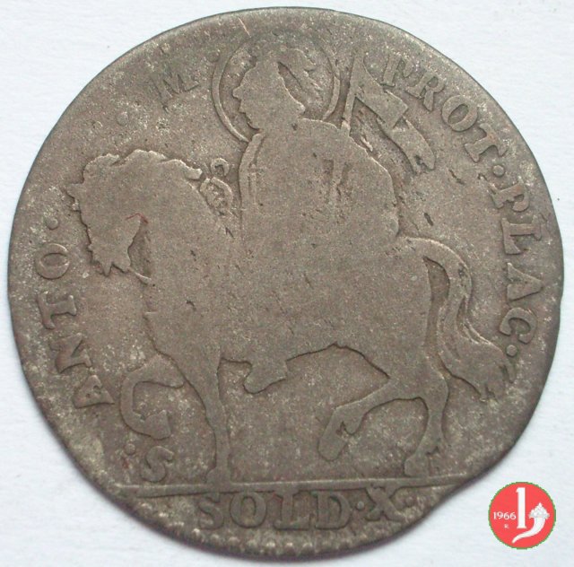 Mezza lira di Piacenza 1785 (Parma)