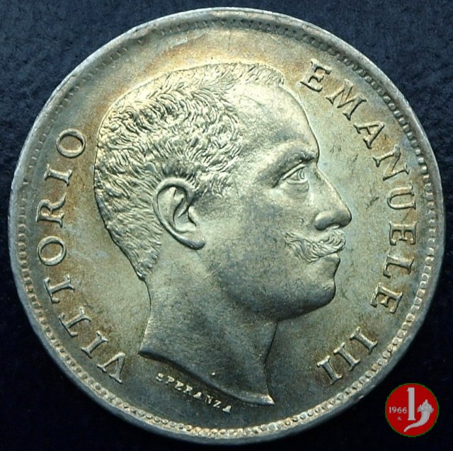 1 lira aquila sabauda 1907 (Roma)