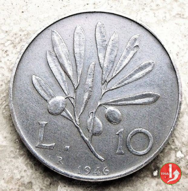 10 lire olivo 1946