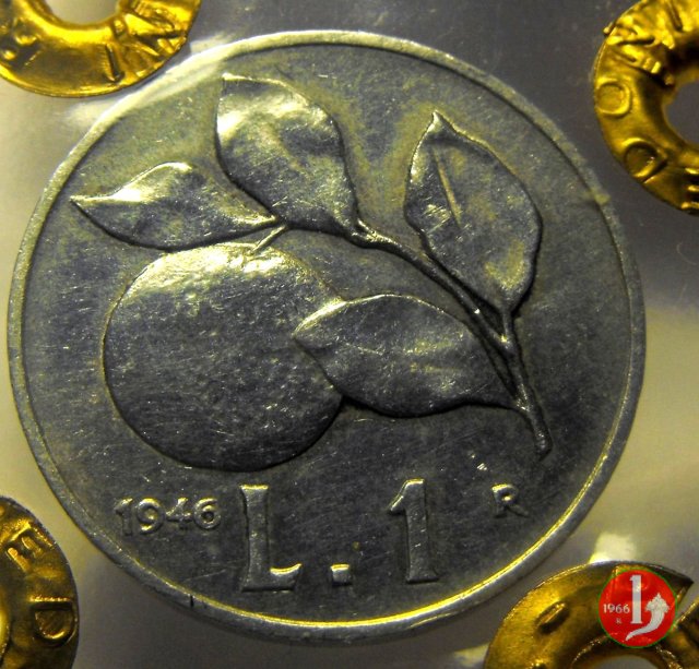 1 lira arancia 1946 (Roma)