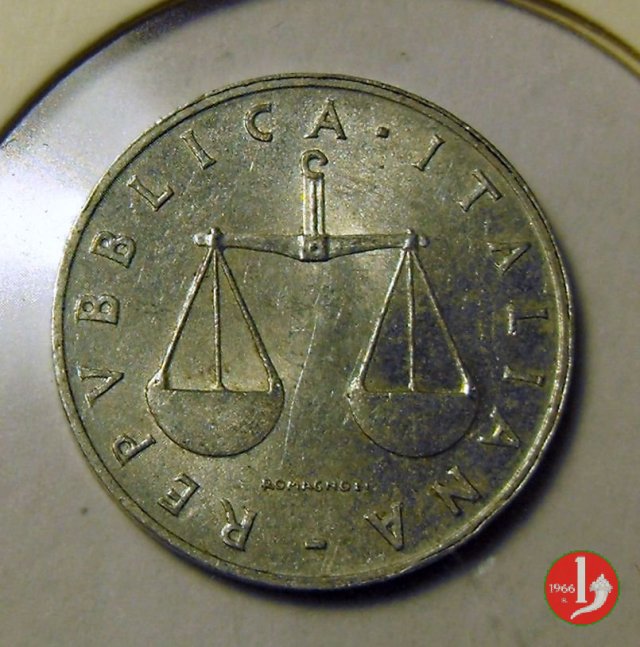 1 lira cornucopia 1956 (Roma)