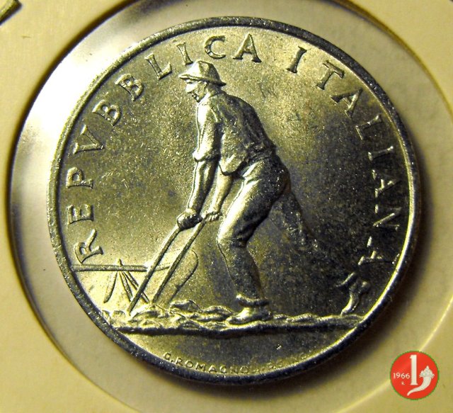 2 lire spiga 1949 (Roma)