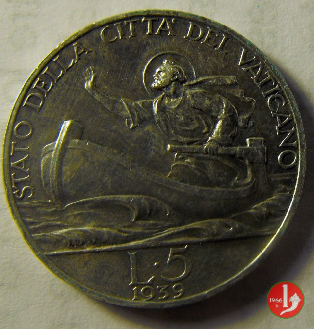 5 Lire I Tipo 1939 (Roma)