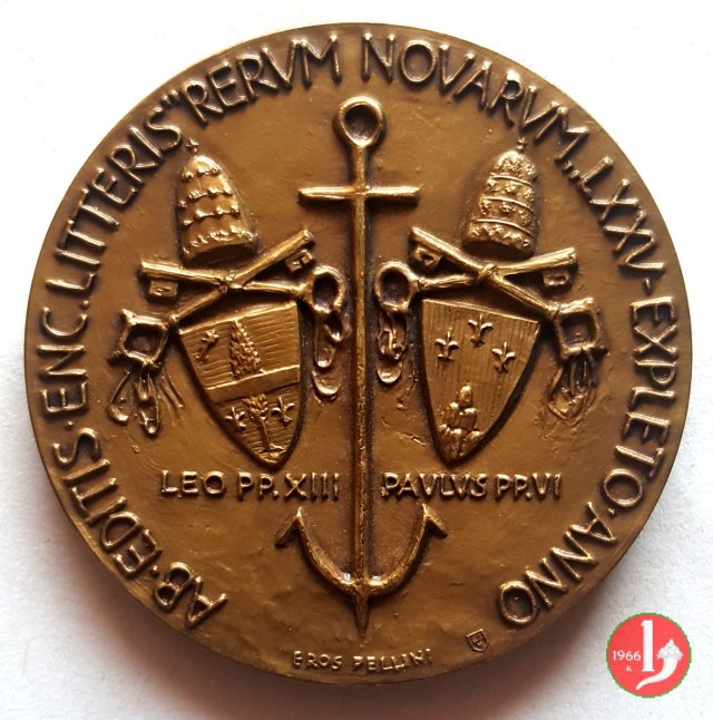 75° Enciclica Rerum Novarum 44mm -C59 1966