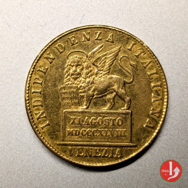 20 lire 11 agosto 1848 1848 (Venezia)