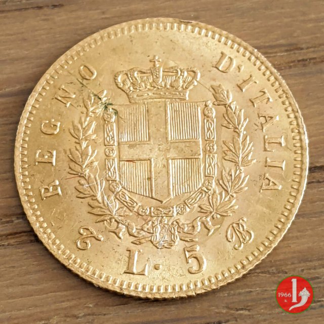 5 lire oro 1863 (Torino)