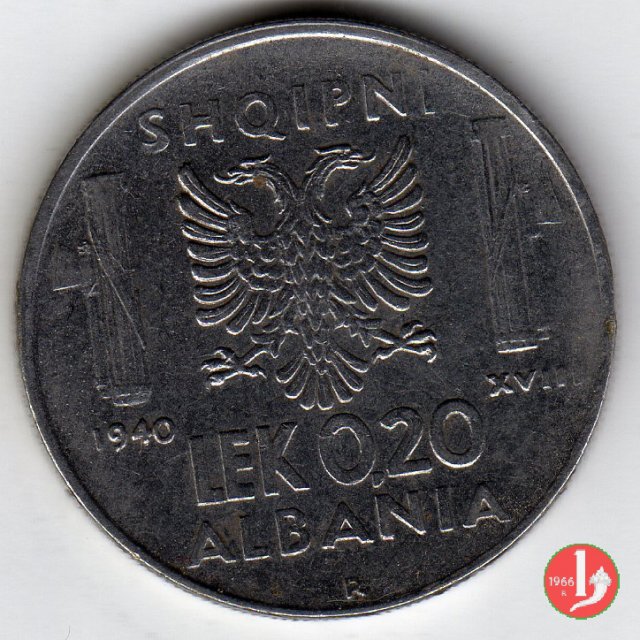 0,20 lek 1940 (Roma)