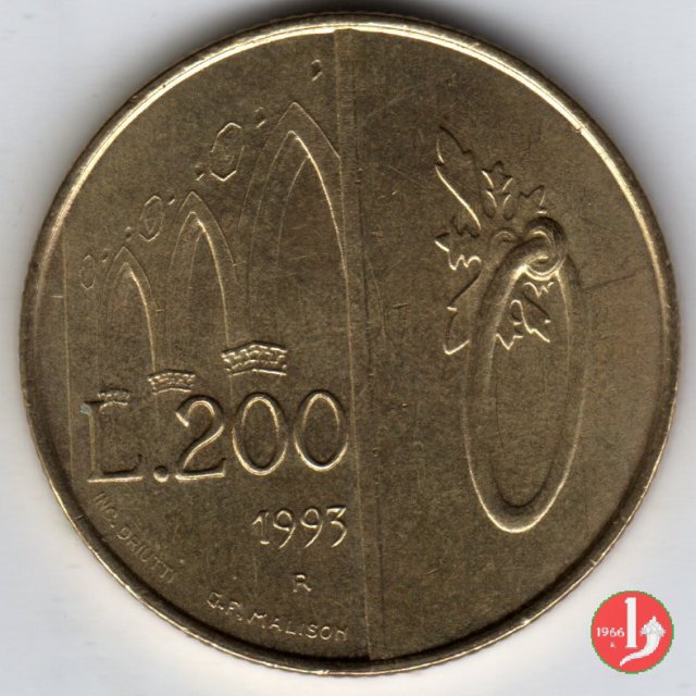 200 Lire 1993 (Roma)