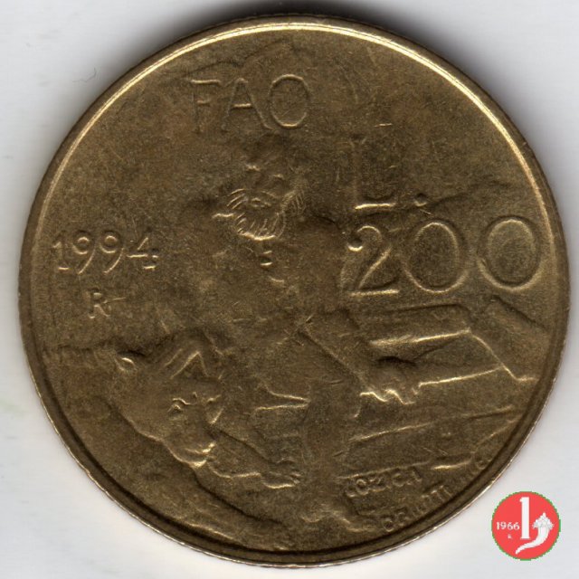 200 Lire 1994 (Roma)