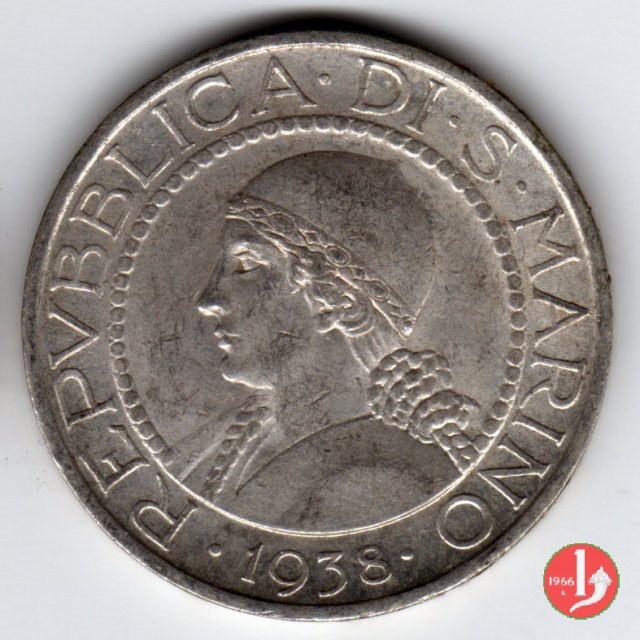 5 lire 1938 (Roma)