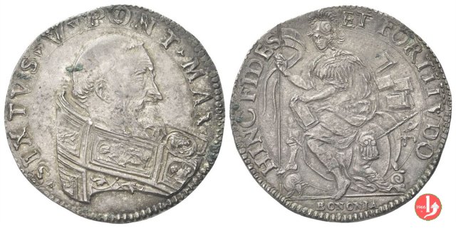 testone 1585-1590 (Bologna)