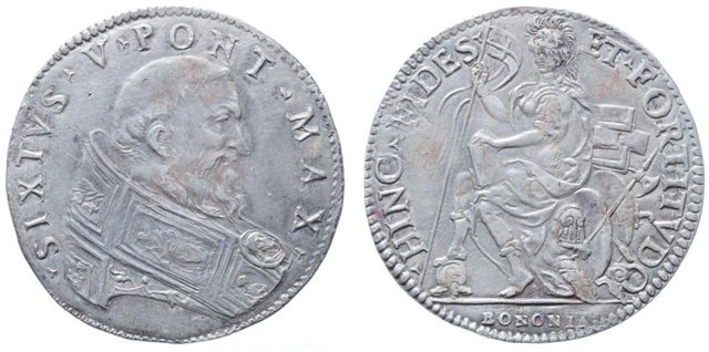 testone 1585-1590 (Bologna)