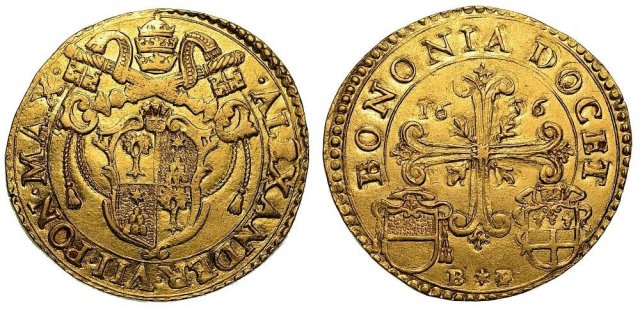 quadrupla o doblone 1656 (Bologna)