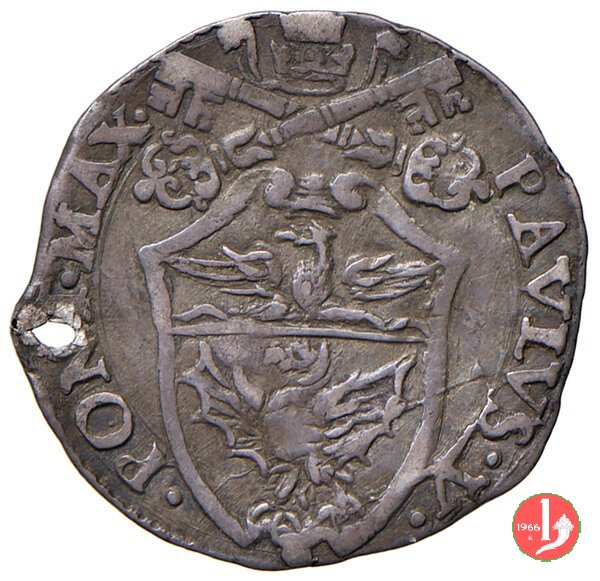 carlino con stemma papale 1615-1621 (Bologna)