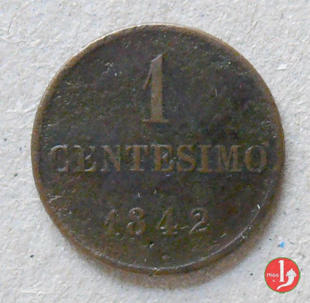 1 centesimo 1842 (Torino)