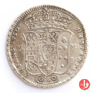 1/2 Piastra con stemma 1750 (Napoli)