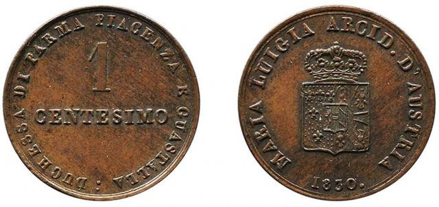 1 centesimo 1830 (Milano)