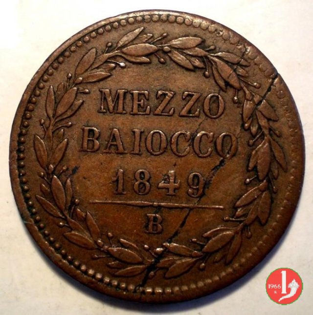 1/2 baiocco 1849 (Bologna)