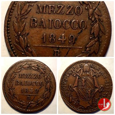 1/2 baiocco 1849 (Bologna)