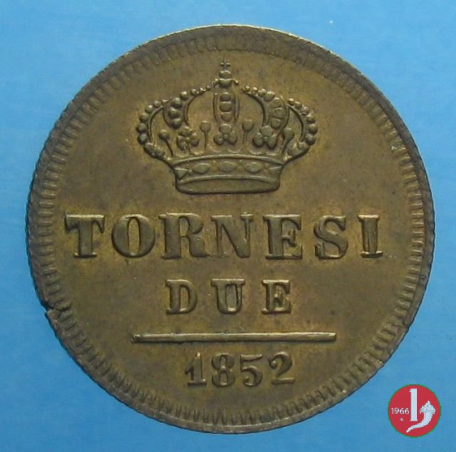 2 Tornesi 1852 (Napoli)