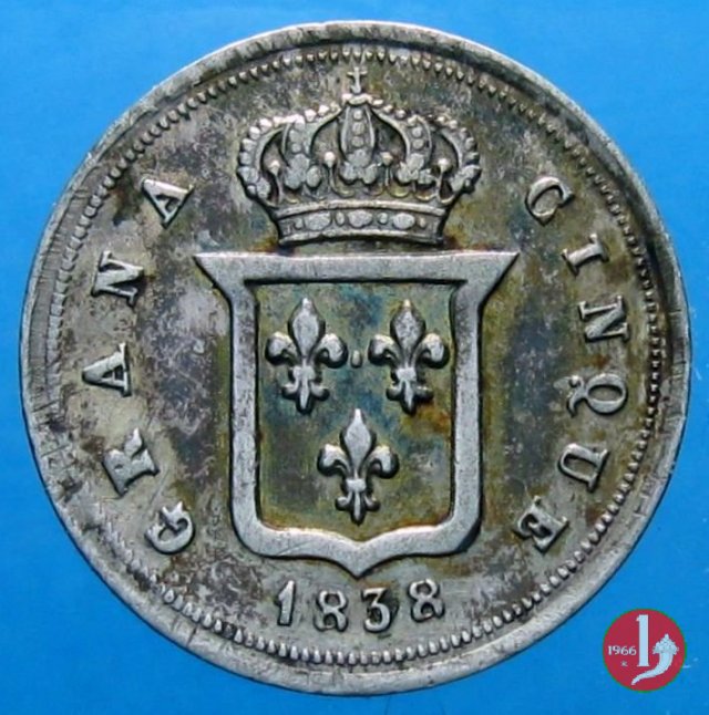 5 Grana 1838 (Napoli)