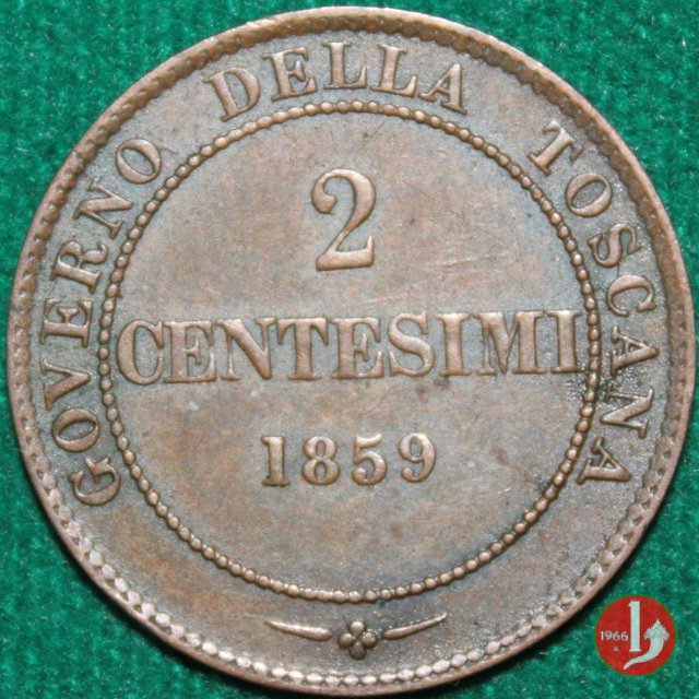 2 centesimi - governo popolare della Toscana 1859 (Birmingham)