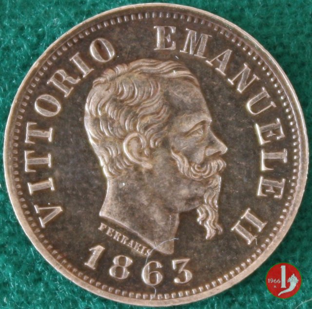 50 centesimi valore 1863 (Milano)