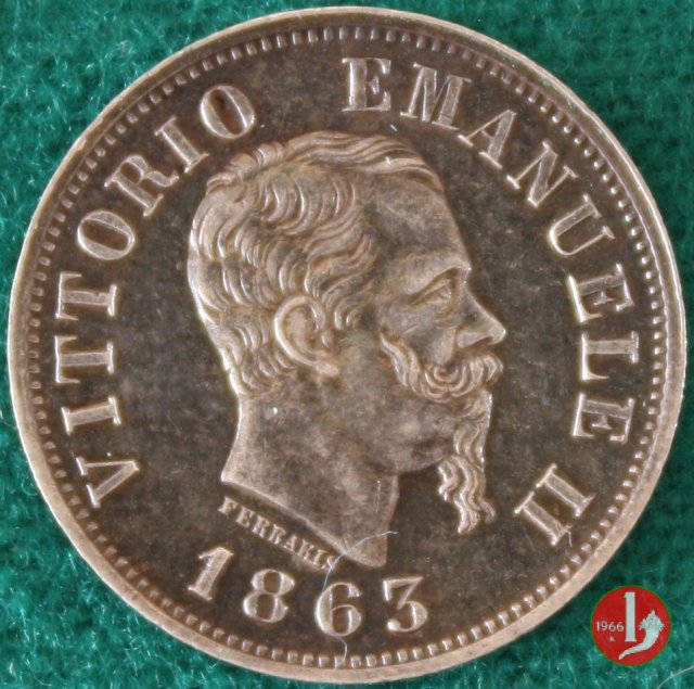 50 centesimi valore 1863 (Milano)