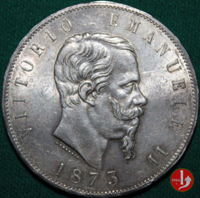 5 lire o scudo 1873 (Milano)