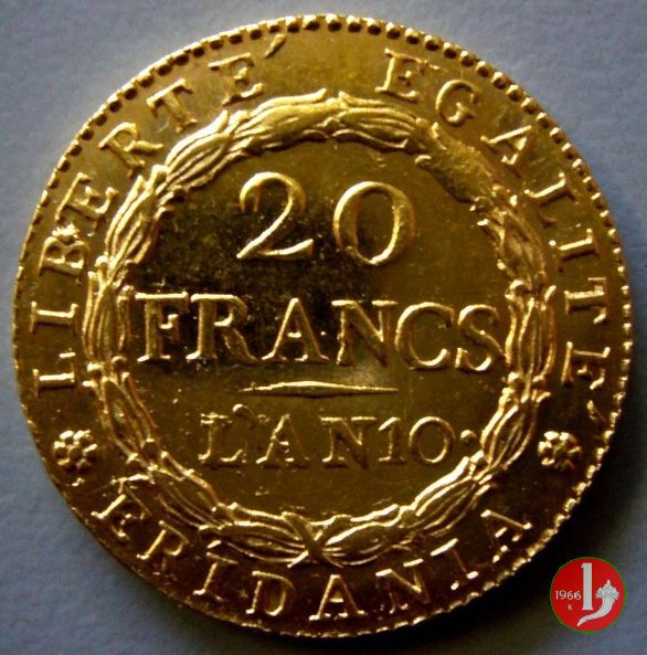 20 Franchi o Marengo 1801-1802 (Torino:Parigi)