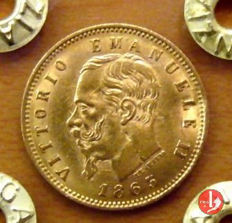 5 lire oro 1863 (Torino)